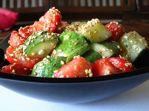 Cucumber Strawberry Salad recipe – 41 calories