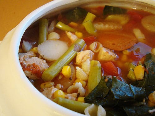 Minestrone Soup with Tofu recipe – 167 calories